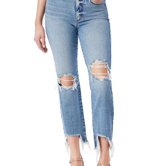 Jessica Simpson Plus Spotlight High Rise Slim Straight Jeans - Picture 2 of 9